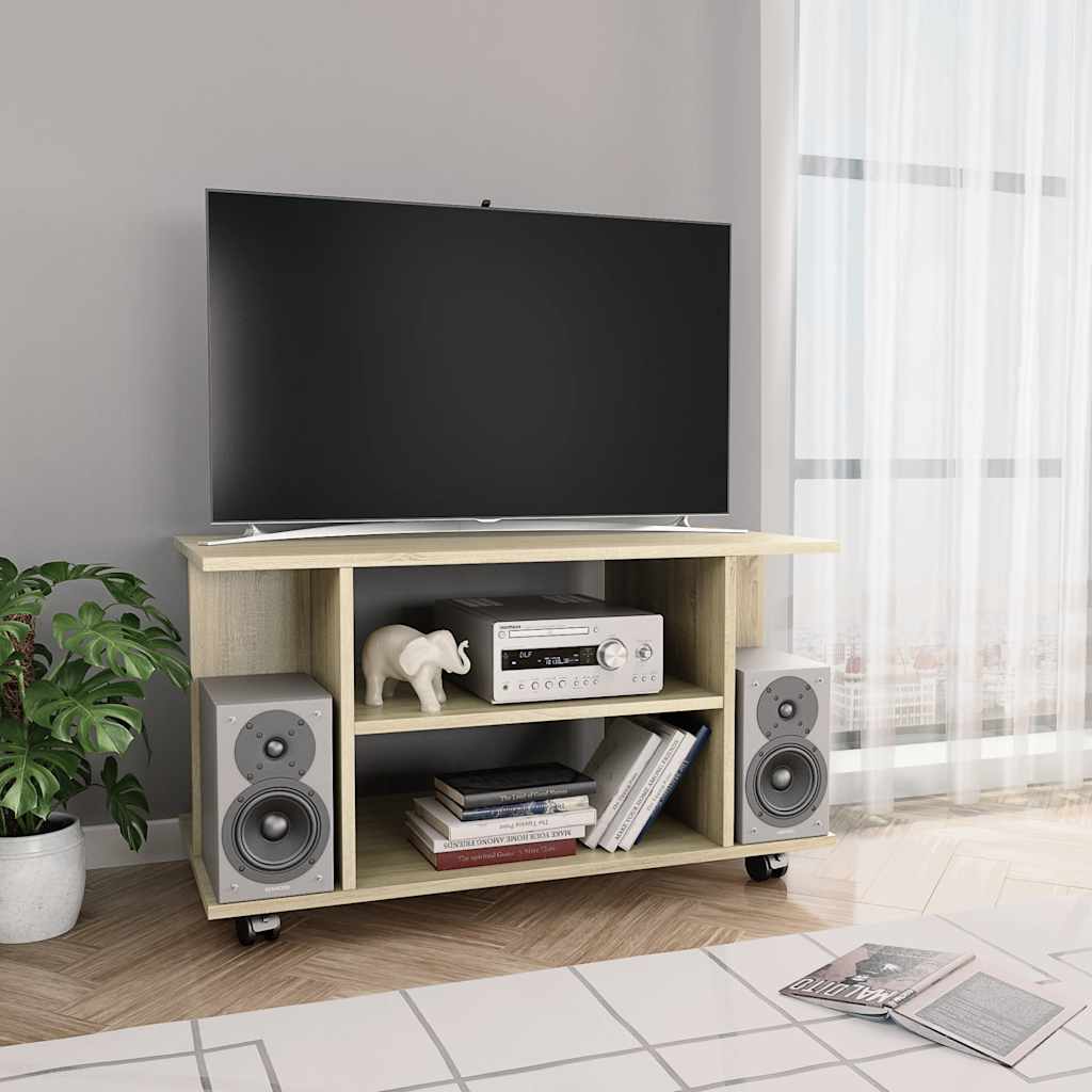 vidaXL TV Cabinet | Sonoma Oak | Engineered Wood | 80x40x45 cm | TV Cabinet 1