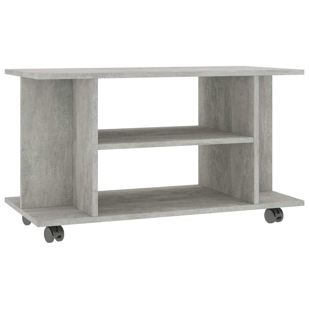 vidaXL TV Cabinet | Concrete grey | Engineered wood | 80x40x45 cm | TV Cabinet 2