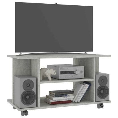 vidaXL TV Cabinet | Concrete grey | Engineered wood | 80x40x45 cm | TV Cabinet 3