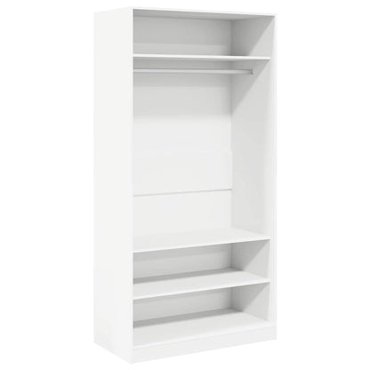 vidaXL Wardrobe | White | Engineered Wood | Compact | Wardrobe | Rectangular 2