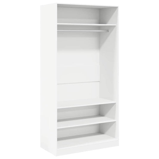 vidaXL Wardrobe | White | Engineered Wood | Compact | Wardrobe | Rectangular 2