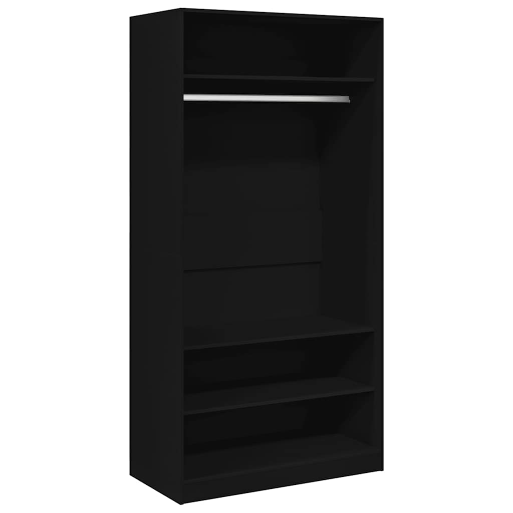 vidaXL Wardrobe | Black | Engineered wood | Compact | Wardrobe | Rectangular 2