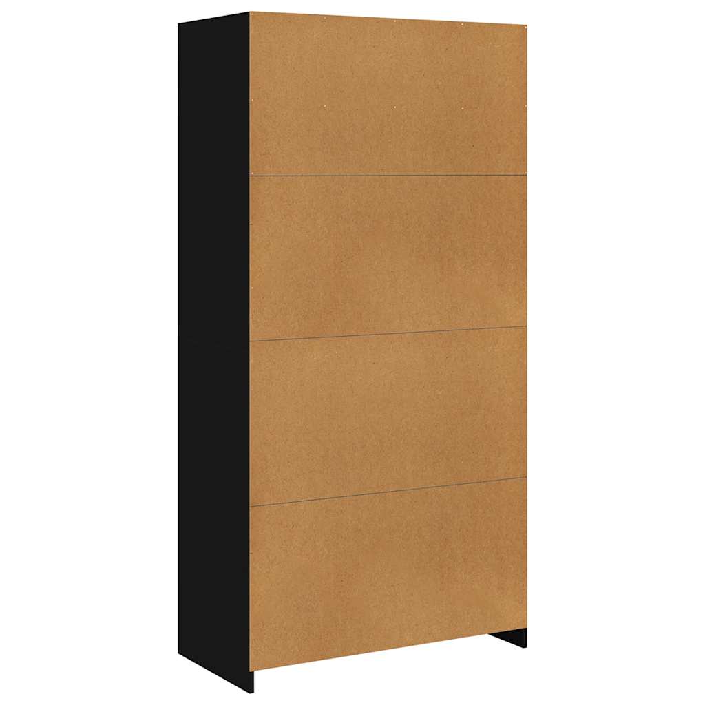 vidaXL Wardrobe | Black | Engineered wood | Compact | Wardrobe | Rectangular 6