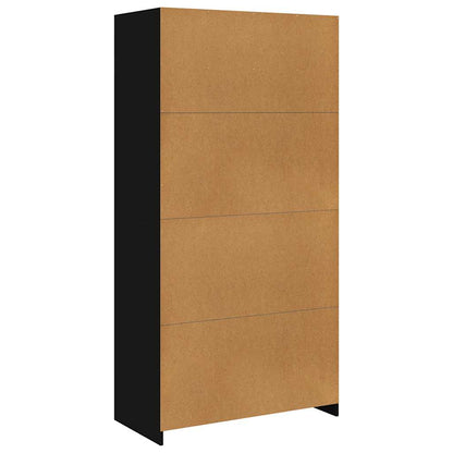 vidaXL Wardrobe | Black | Engineered wood | Compact | Wardrobe | Rectangular 6