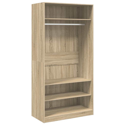 vidaXL Wardrobe | Sonoma oak | Engineered wood | Compact | Wardrobe 2