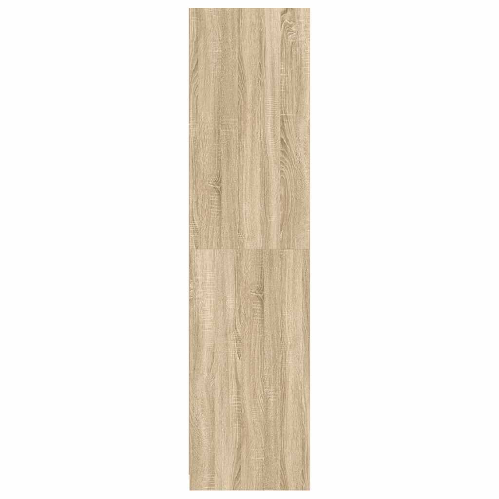 vidaXL Wardrobe | Sonoma oak | Engineered wood | Compact | Wardrobe 5