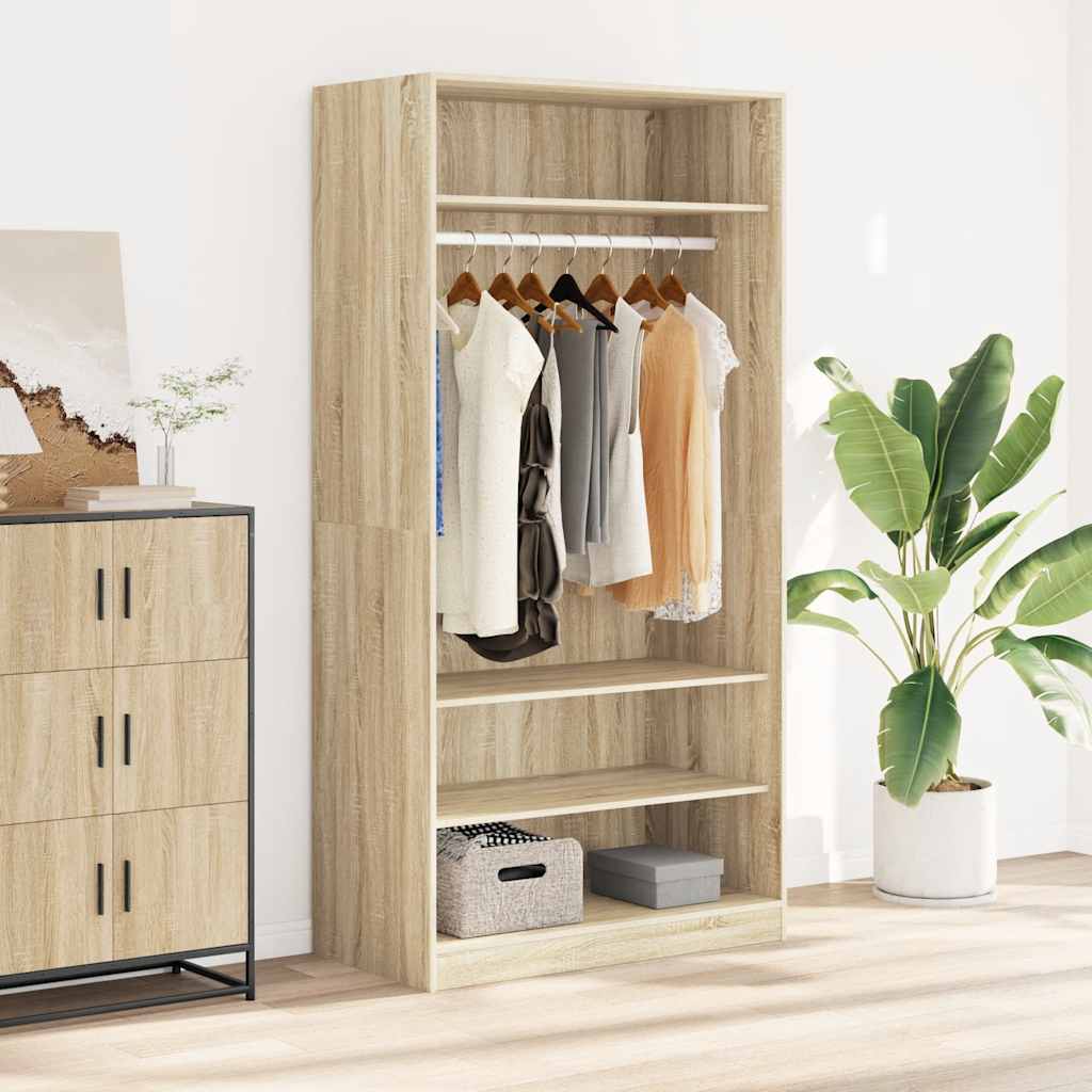 vidaXL Wardrobe | Sonoma oak | Engineered wood | Compact | Wardrobe 1