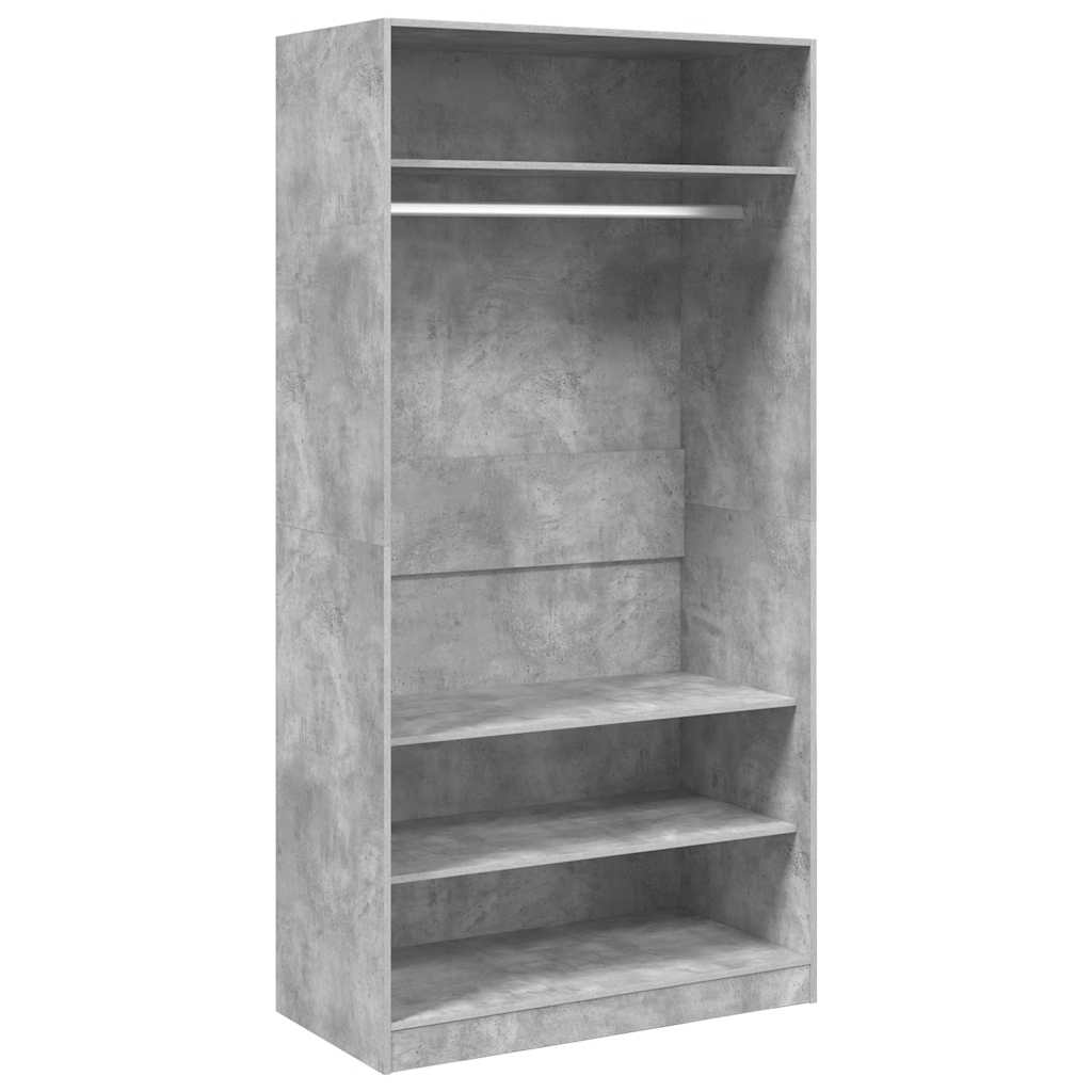 vidaXL Wardrobe | Concrete Grey | Engineered Wood | Large | Wardrobe 2
