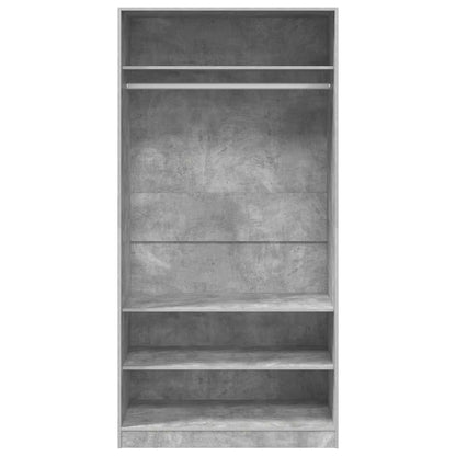 vidaXL Wardrobe | Concrete Grey | Engineered Wood | Large | Wardrobe 4