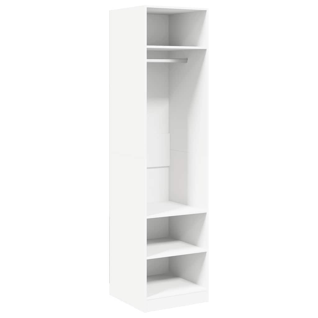 vidaXL Wardrobe | White | Engineered Wood | Compact | Wardrobe | Rectangular 2