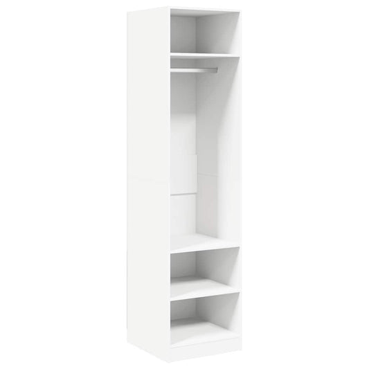 vidaXL Wardrobe | White | Engineered Wood | Compact | Wardrobe | Rectangular 2