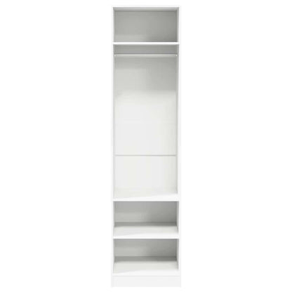 vidaXL Wardrobe | White | Engineered Wood | Compact | Wardrobe | Rectangular 4