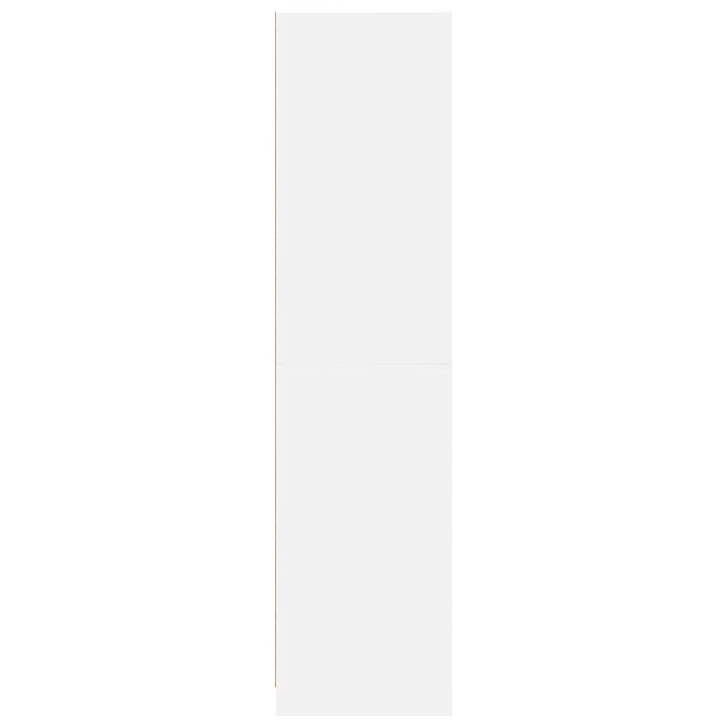 vidaXL Wardrobe | White | Engineered Wood | Compact | Wardrobe | Rectangular 5