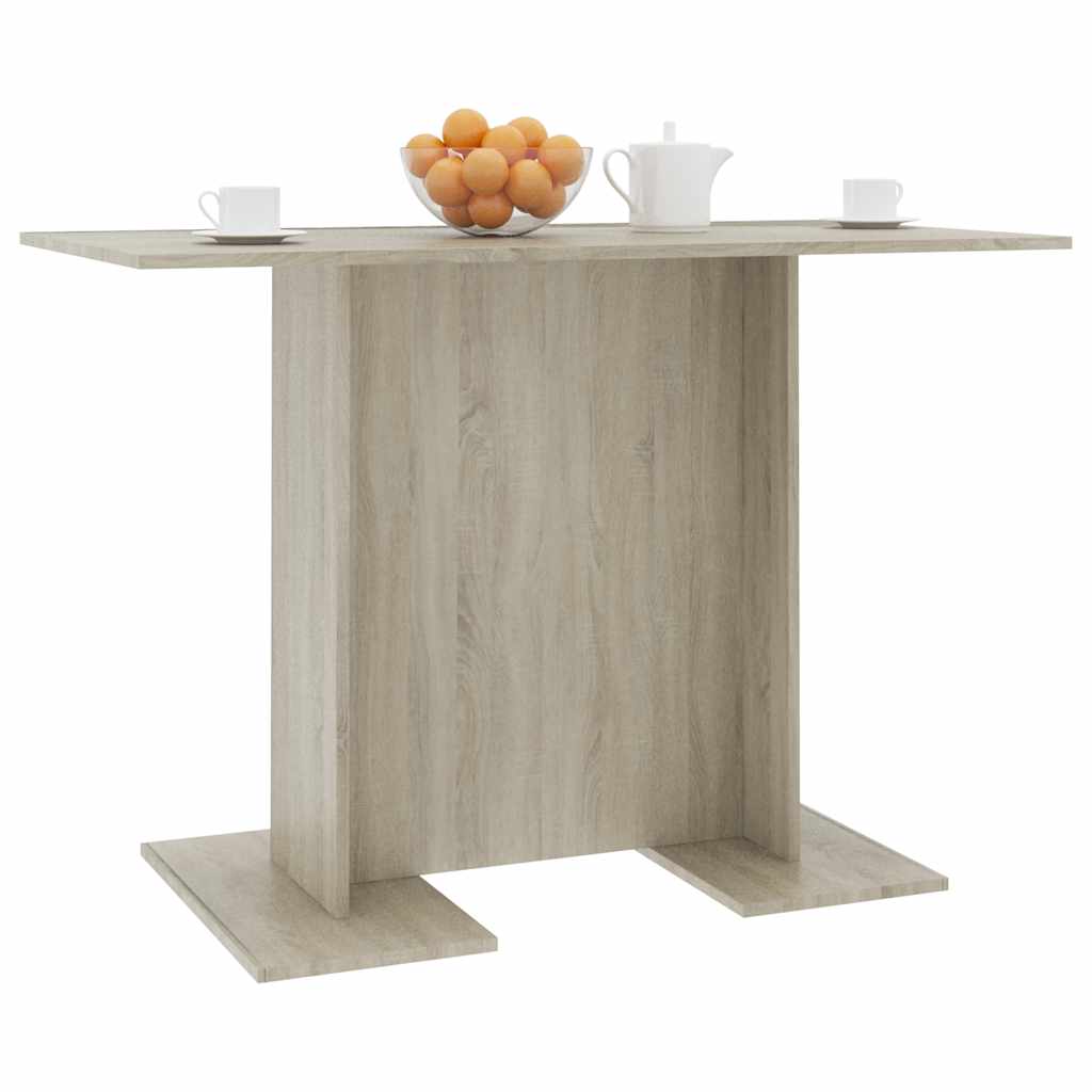 800246 vidaXL Dining Table Sonoma Oak 110x60x75 cm Engineered Wood 5