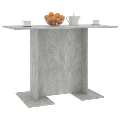 800247 vidaXL Dining Table Concrete Grey 110x60x75 cm Engineered Wood 5