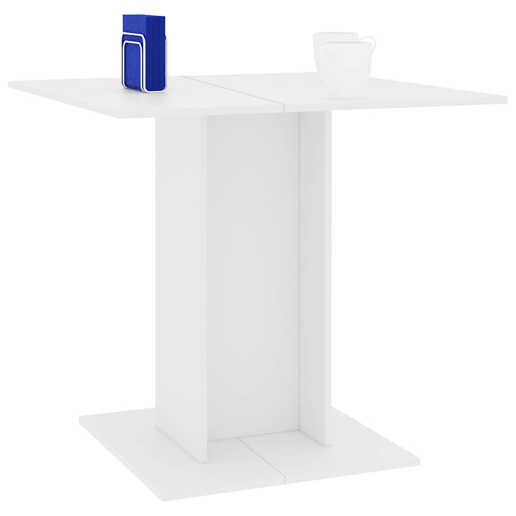 vidaXL Dining Table | White | Engineered wood | Medium | Simple | Dining Table 5