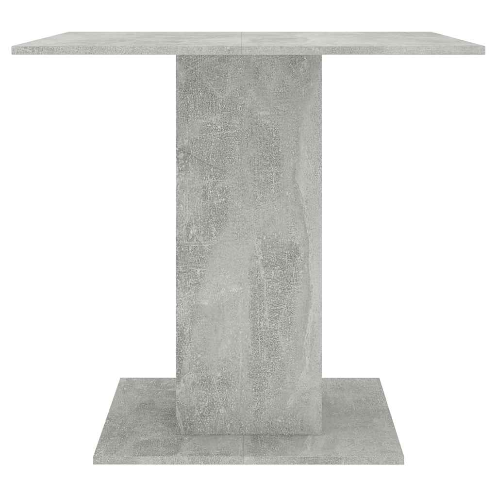 800256 vidaXL Dining Table Concrete Grey 80x80x75 cm Engineered Wood 4