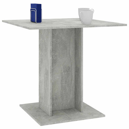 800256 vidaXL Dining Table Concrete Grey 80x80x75 cm Engineered Wood 5