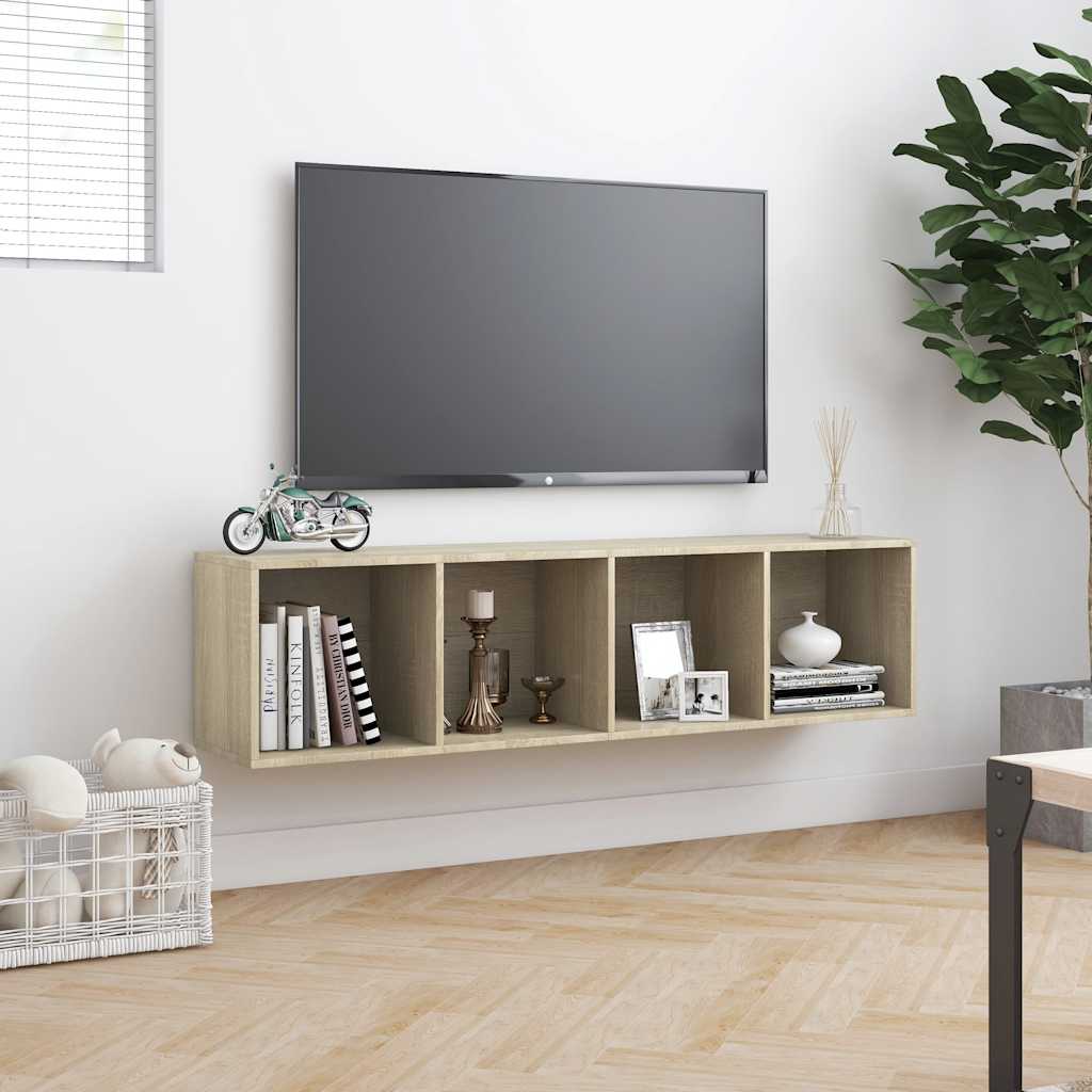 vidaXL Book Cabinet | Sonoma oak | Engineered wood | Medium | Book Cabinet 4