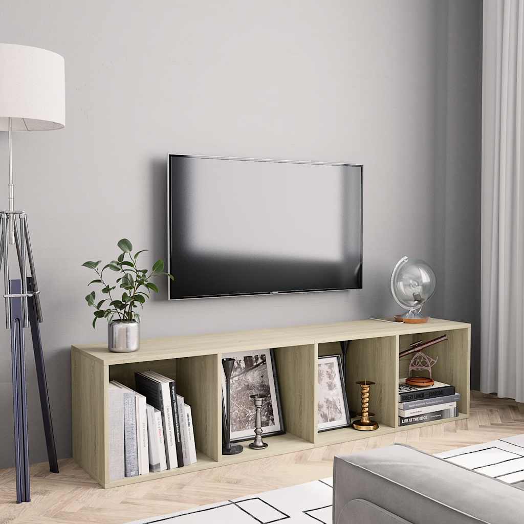 vidaXL Book Cabinet | Sonoma oak | Engineered wood | Medium | Book Cabinet 1