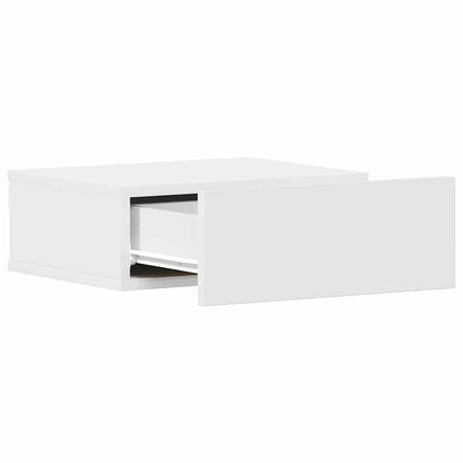vidaXL Floating Nightstands 2 pcs White 40x30x15cm Engineered Wood 6
