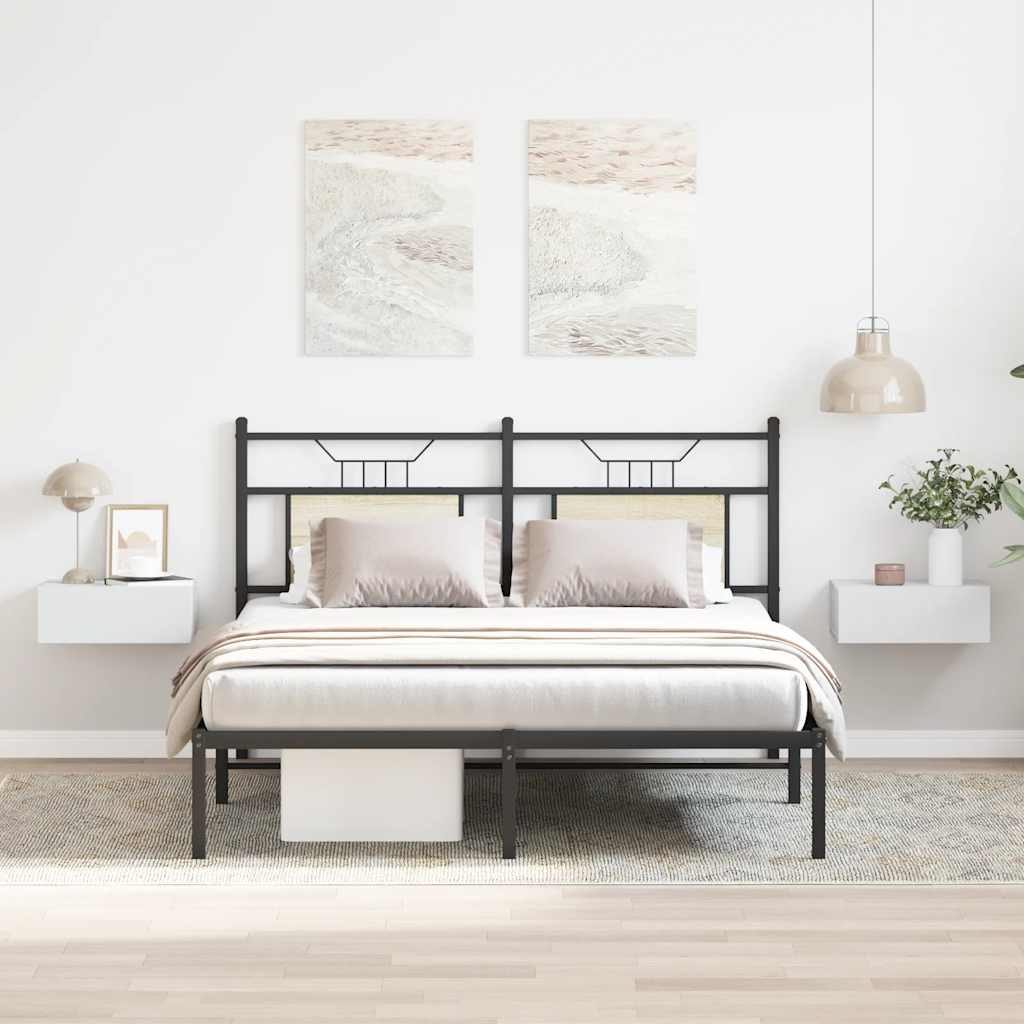 vidaXL Floating Nightstands 2 pcs White 40x30x15cm Engineered Wood 1