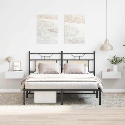 vidaXL Floating Nightstands 2 pcs White 40x30x15cm Engineered Wood 1