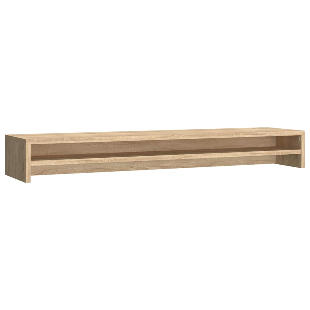 vidaXL Monitor Stand Sonoma Oak 100x24x13 cm Engineered Wood 2