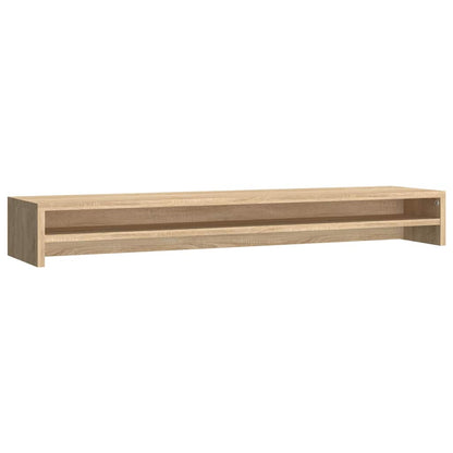 vidaXL Monitor Stand Sonoma Oak 100x24x13 cm Engineered Wood 2