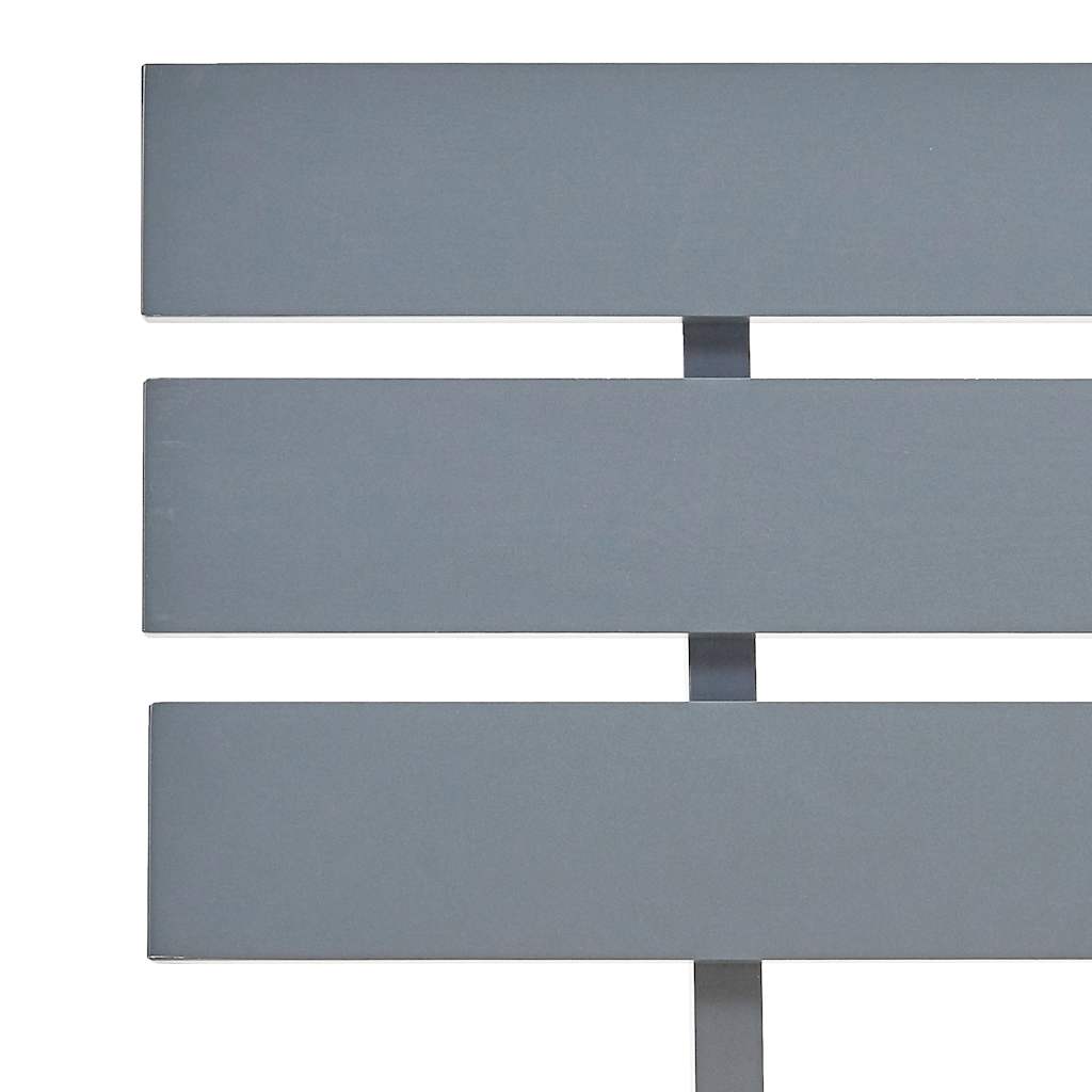 vidaXL Bed Frame without Mattress Grey Solid Pine Wood 120x200 cm 5