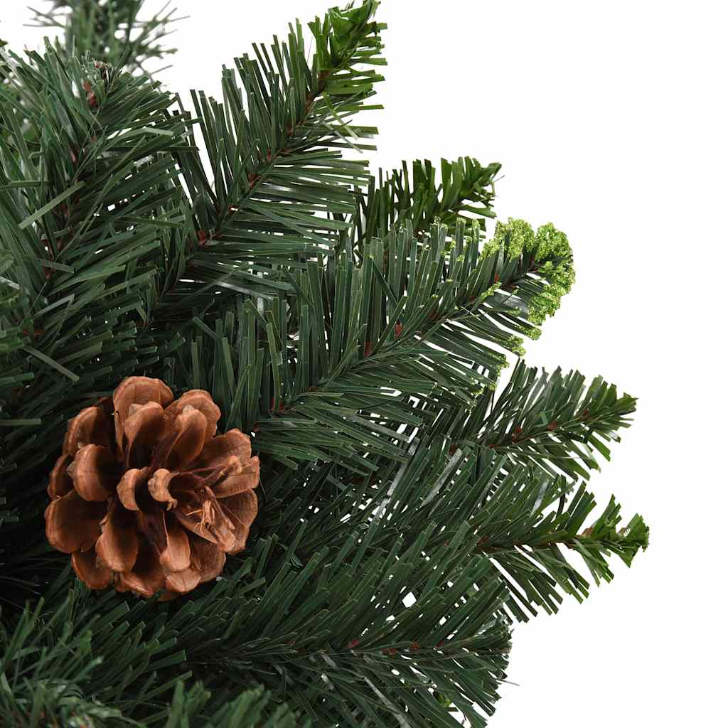 vidaXL Christmas Tree | Green | PVC, Iron | 180cm | Decorative Inlays 4