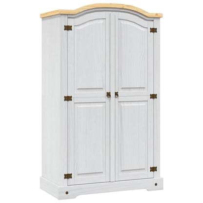 vidaXL Wardrobe | White body with brown top 1