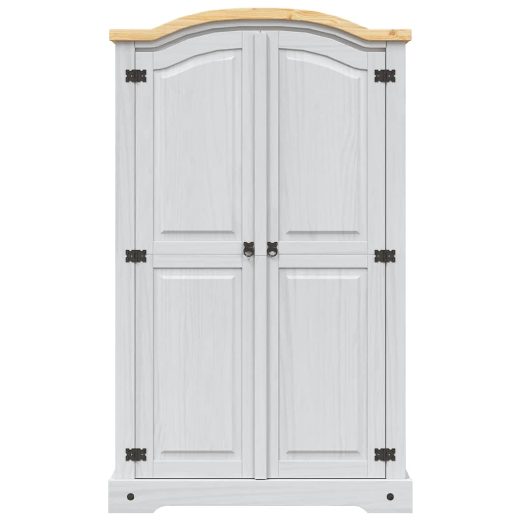vidaXL Wardrobe | White body with brown top 3
