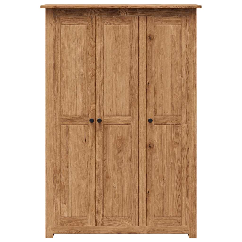 vidaXL Wardrobe | Natural wood colour | Solid pine wood | Large | Wardrobe 5