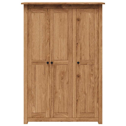 vidaXL Wardrobe | Natural wood colour | Solid pine wood | Large | Wardrobe 5