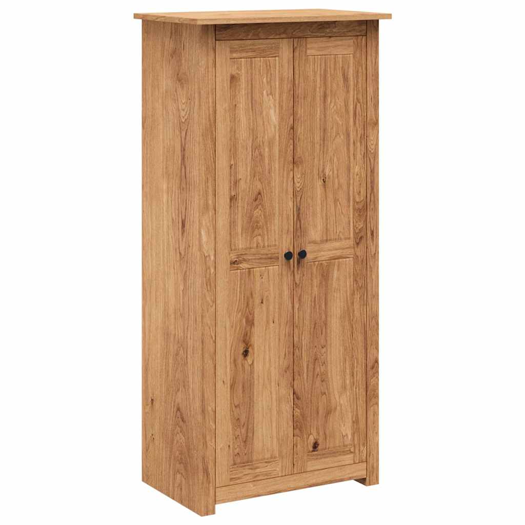 vidaXL Wardrobe | Natural wood | Solid pine wood | 80 x 50 x 171.5 cm | Wardrobe 2