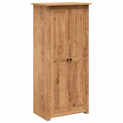vidaXL Wardrobe | Natural wood | Solid pine wood | 80 x 50 x 171.5 cm | Wardrobe 2