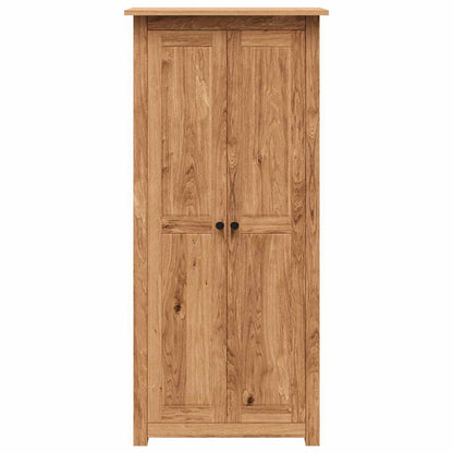 vidaXL Wardrobe | Natural wood | Solid pine wood | 80 x 50 x 171.5 cm | Wardrobe 5