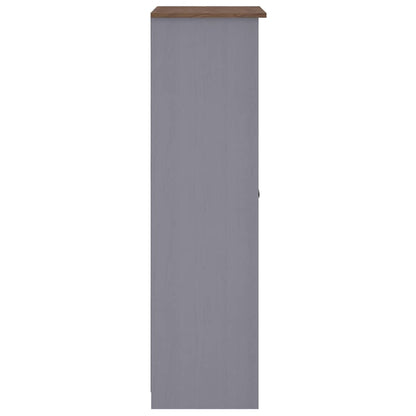 vidaXL Wardrobe | Grey | Solid pine wood | Compact | Wardrobe | Rectangular 6