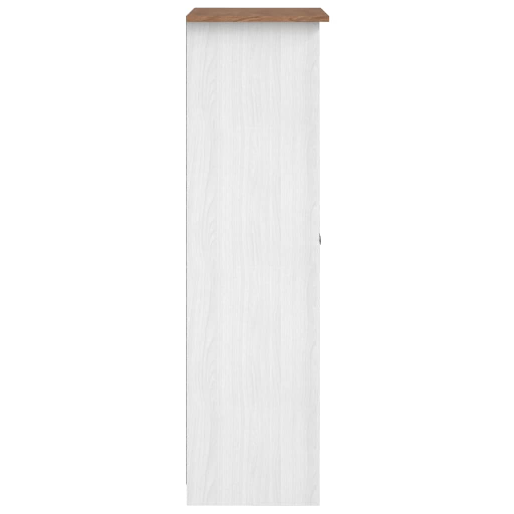 vidaXL Wardrobe | White | Solid Pine Wood | Medium | Storage | Wardrobe 6