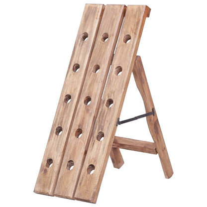 vidaXL Wine Rack for 15 Bottles 26x50x70 cm Solid Mahogany Wood 1