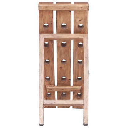 vidaXL Wine Rack for 15 Bottles 26x50x70 cm Solid Mahogany Wood 4