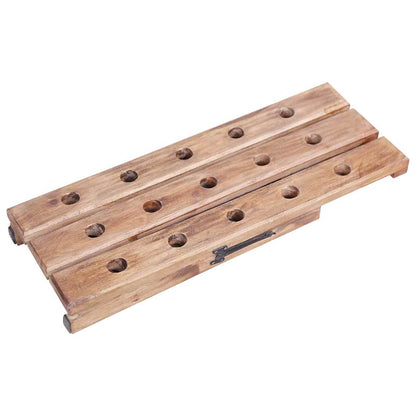 vidaXL Wine Rack for 15 Bottles 26x50x70 cm Solid Mahogany Wood 5