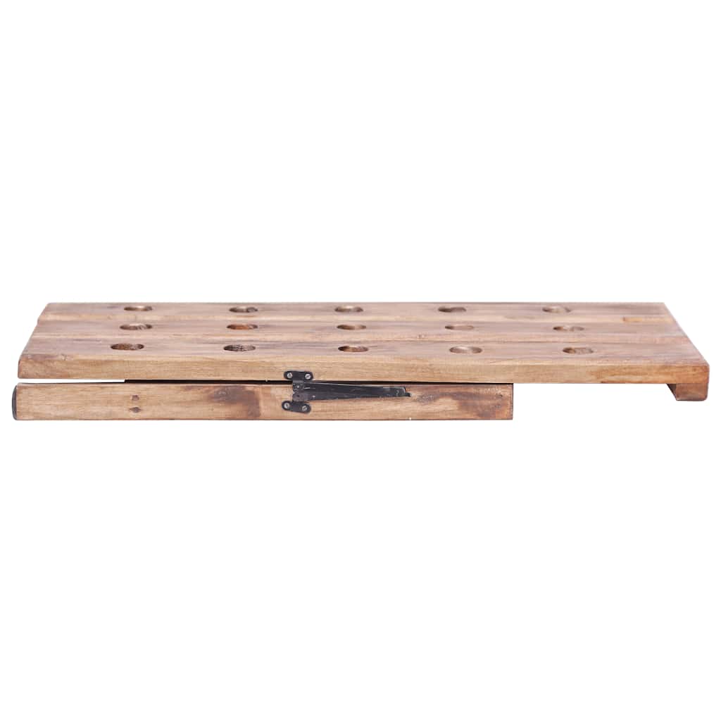 vidaXL Wine Rack for 15 Bottles 26x50x70 cm Solid Mahogany Wood 6