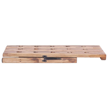 vidaXL Wine Rack for 15 Bottles 26x50x70 cm Solid Mahogany Wood 6