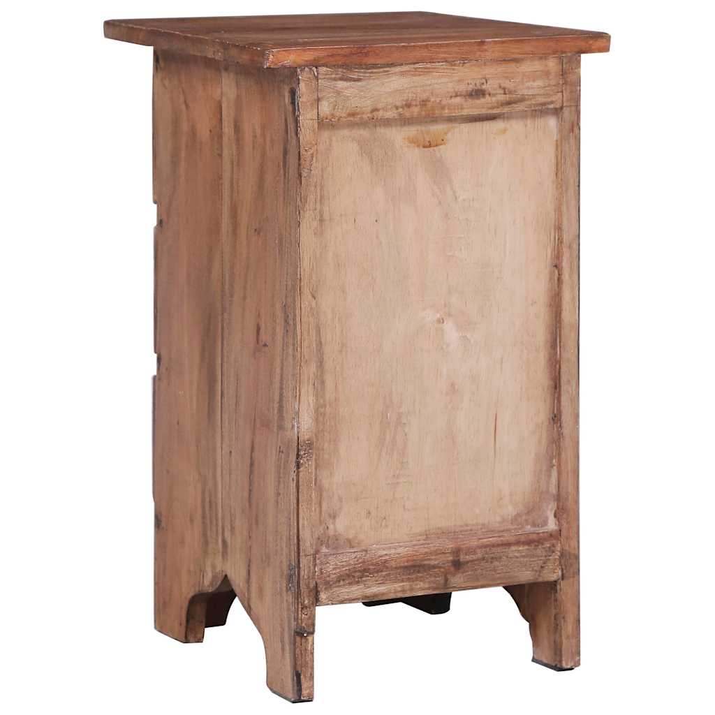 vidaXL Bedside Cabinet | Natural mahogany | Solid mahogany wood, iron 5