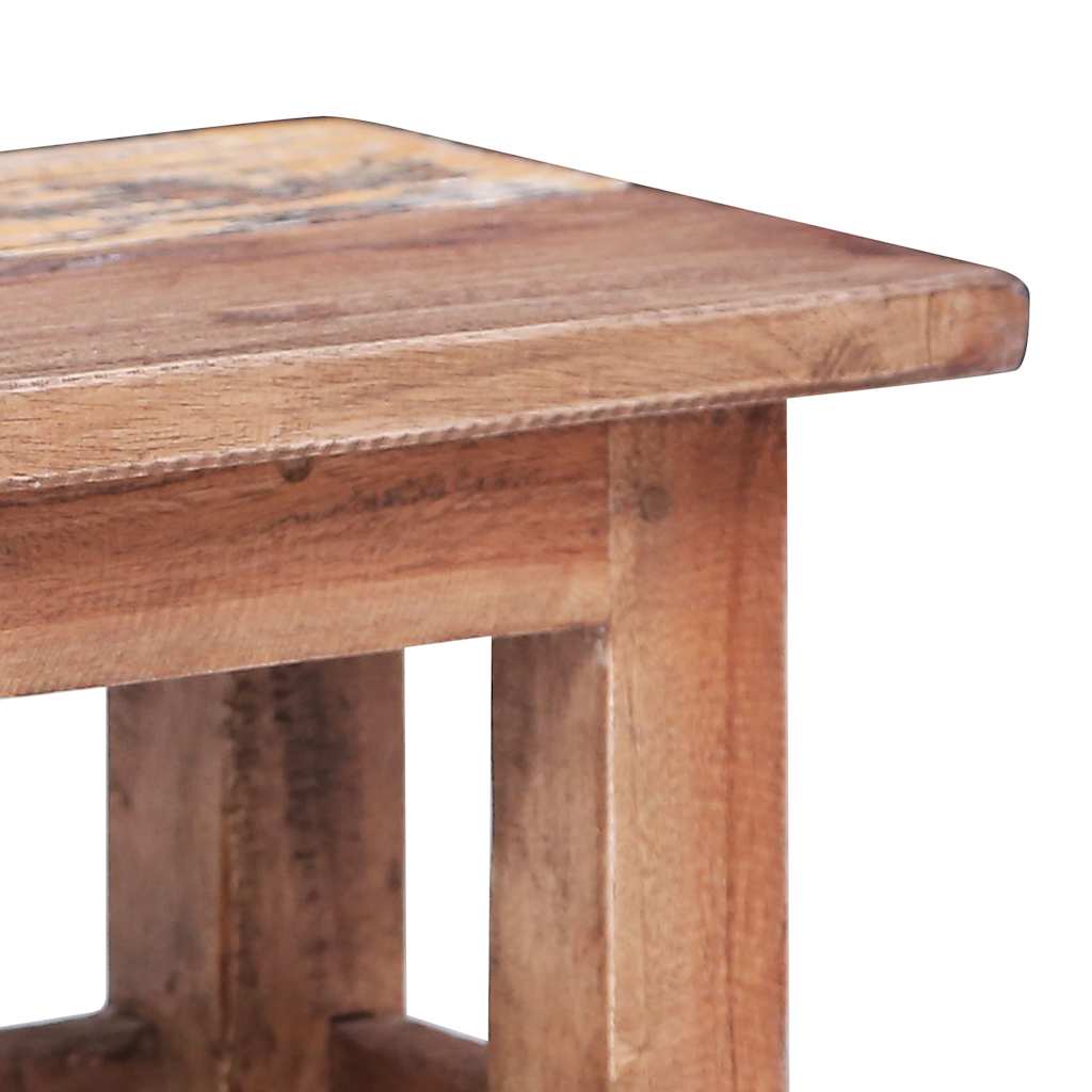 vidaXL Nesting Table | Set of 2 | Brown | Solid Mahogany Wood | Small, Large 5