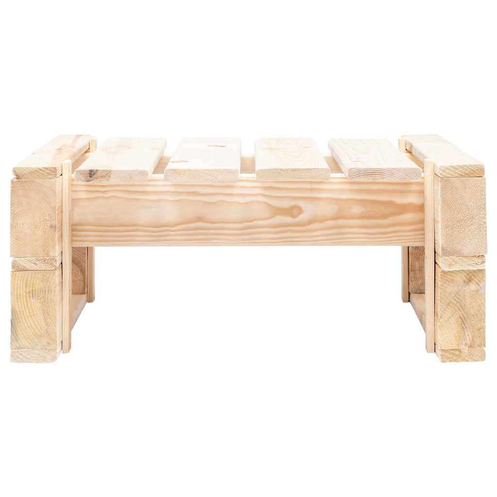 vidaXL Garden Pallet Ottoman Wood 2