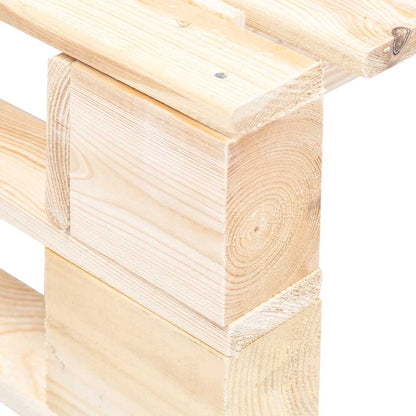 vidaXL Garden Pallet Ottoman Wood 4