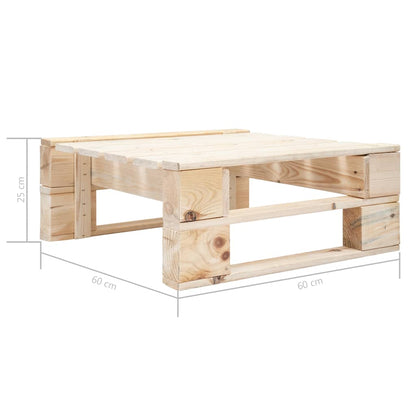 vidaXL Garden Pallet Ottoman Wood 5